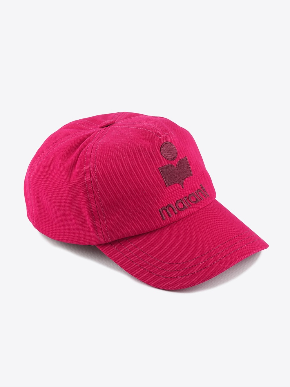 Isabel Marant Tyron Fuchsia Logo Baseball Cap